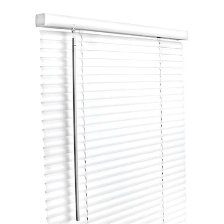 Living Accents Vinyl 1 in. Cordless Mini-Blinds; 47 x 64 in. - White 5005758